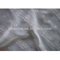 Polyester Embroidered Crepe chiffon for Lady Dress